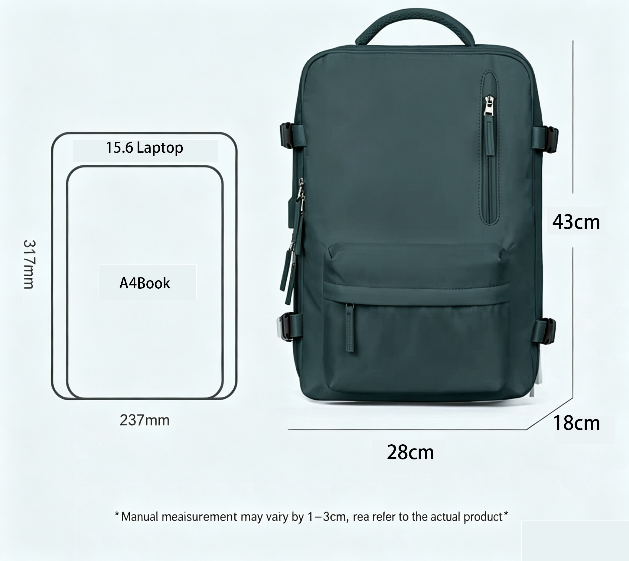 NOVRA Expand Travel Backpack Standard Model