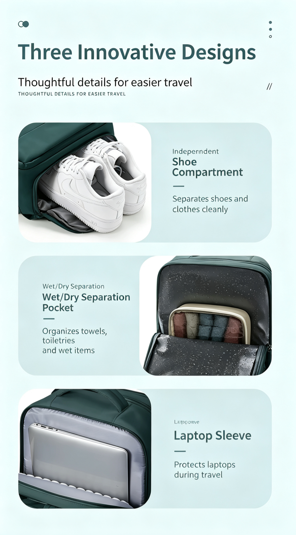 NOVRA Expand Travel Backpack Standard Model