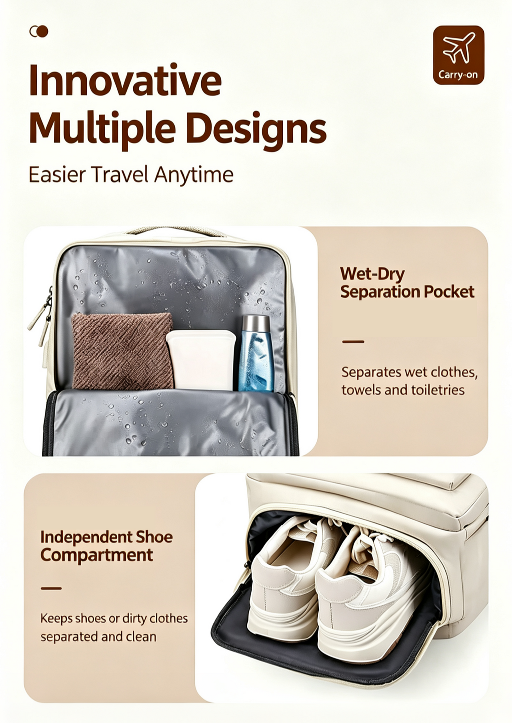 NOVRA Expand Travel Backpack Vibrant Edition