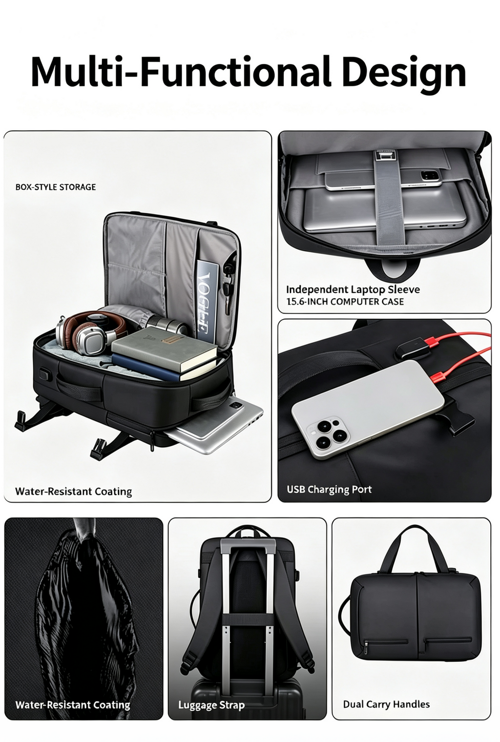 NOVRA Roam Expand Travel Daypack